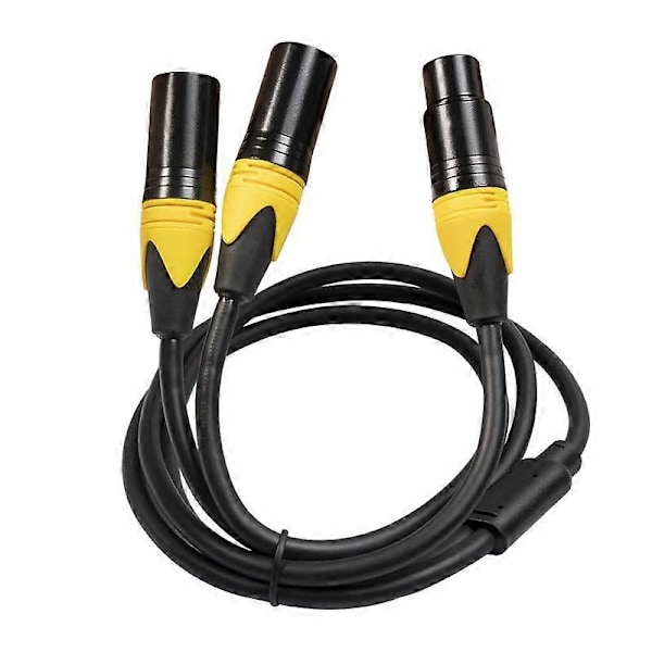 XLR Splitter Kabel, 3 Pin XLR Hun Til Dobbelt XLR Han Audio Kabel Y Kabel Balanceret Mikrofon Splitter Ledning Audio Adapter
