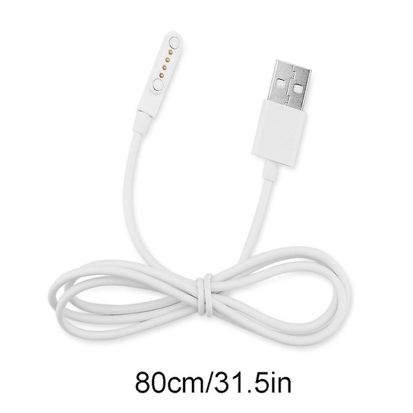 Universaali älykellolaturi Yhteensopiva -for Kw88 Kw18 Gt88 G3 Älykello Usb-virtalaturikaapeli 4-napainen magneettinen latauskaapeli