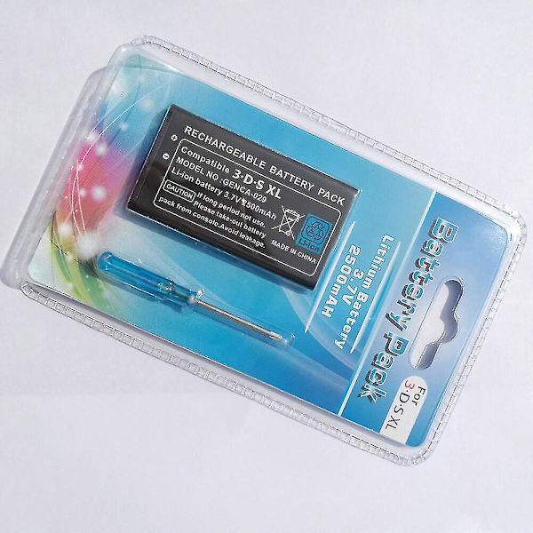 xjNew Uppladdningsbart Batteripaket Kompatibelt med Nintendo 3ds Xl / 3ds Xl 2500mah