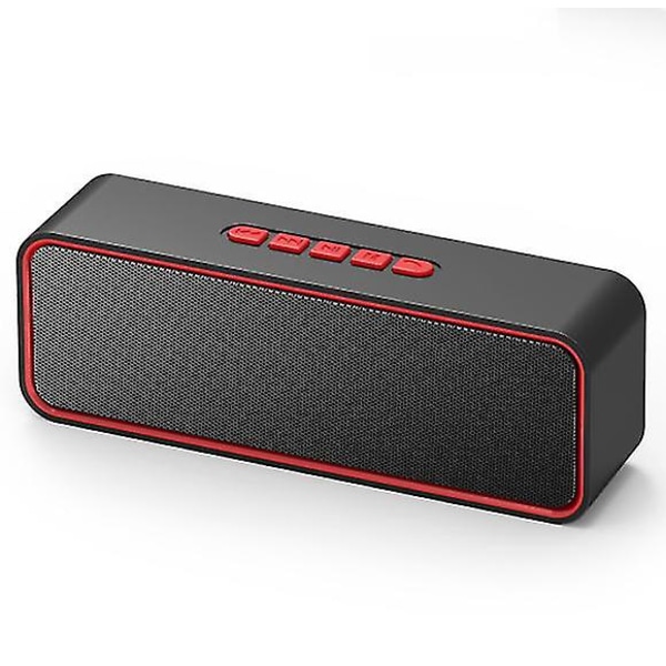 Wireless Portable Speaker, Bluetooth 5.0 Speaker With 3d Stereo Hifi Bass, 1500mah Battery, 12 Hours Battery Life(red)