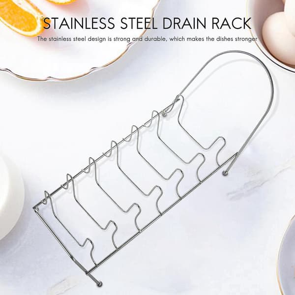 Plate Izer 7 Slots Plated Dish Racks Countertop D