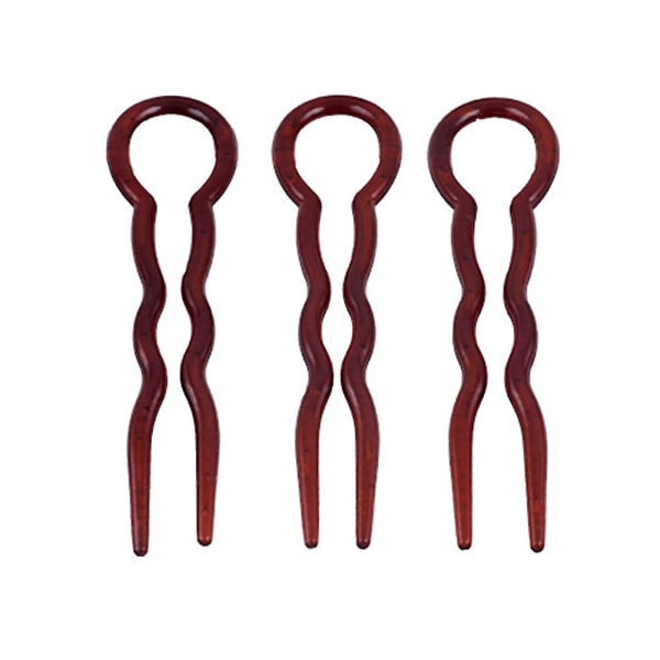 3PCS/Set U-formet Hårstyling Hurtigklemmer for Kvinner Hårnåler Praktisk