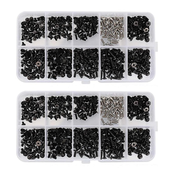 1000 stk M2 M2.5 M3 Laptop Notebook Datamaskin Skruesett for Gateway Acer