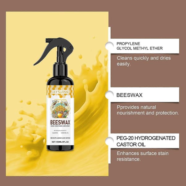 Bivax Träpoleringsspray, Möbelpolish för Golv Möbler, Reparatör 120ml