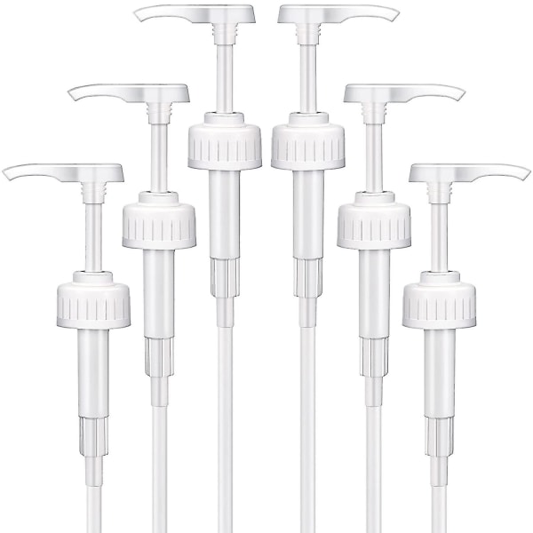6 stk pumpeflaske pumpe sett pumpe for flasker, S, Cs og smakstilsetninger (8 ml)