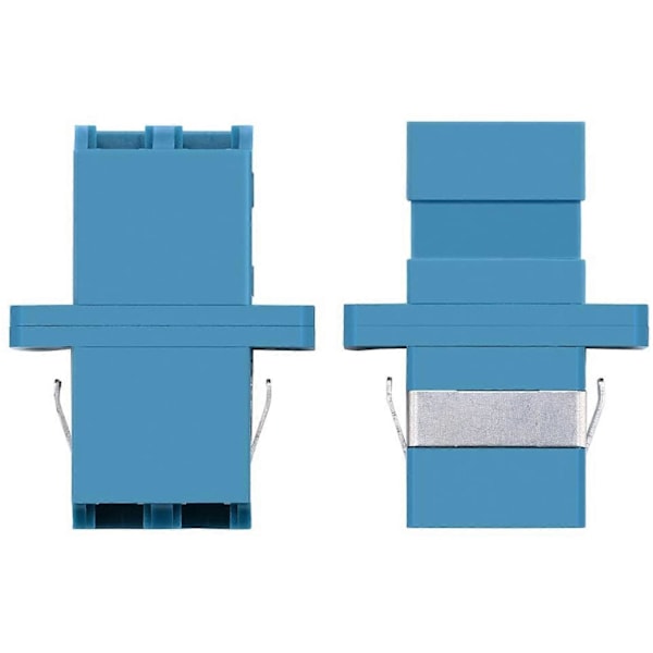 LC Fiberoptisk Adapter - LC till LC Duplex Singlemode Koppling - 5-pack - Blå