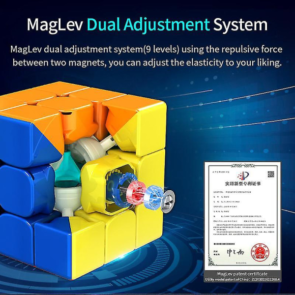 Nyaste Moyu Rs3m Maglev 3x3x3 Magic Speed Cube Mf8900 magnet
