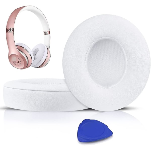 Ørepuder Udskiftning af puder til Beats Solo 2 & Solo 3 trådløse on-ear  hovedtelefoner med blødt proteinlæder 6254 | Fyndiq