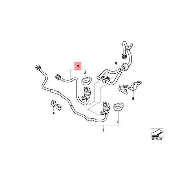 13907515795 Udluftningsventil til brændstoftank med rør til 7-serie E65 E66 E67 760I 2004-2006 Biludstødningsventil