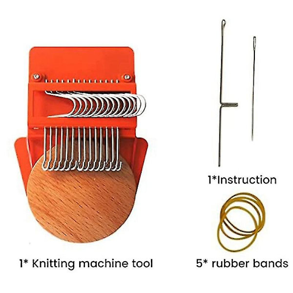 Darning Mini Loom Machine, Speedweve Typ Väva Verktyg Bekväm Liten Vävstol Kit, DIY Vävkonst Väva Verktyg Shibaod