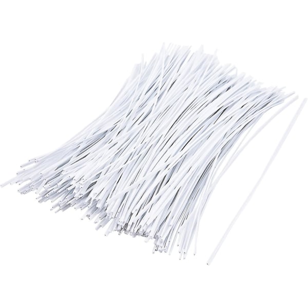 1000 styks snoet kabelledning Trådbånd Genanvendelig fastgørelse (6 tommer, hvid)