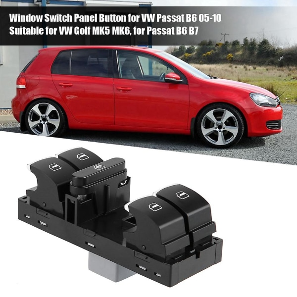 Fönsterströmbrytarepanelknapp för Golf Mk5 Mk6 Passat B6 B7