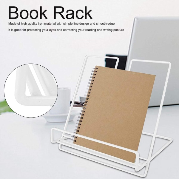 Bokställ, innovativt järnbord Bokställ för tabletthållare Heminredning White
