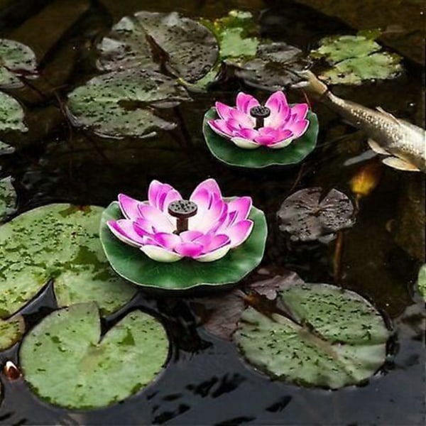Lumme/Lotus Sammal Kukka Aurinkopumppu Kelluva Lampi Koristeellinen Lotus Aurinko Vesi Ulkokoristelu Patio Puutarha Uima-allas