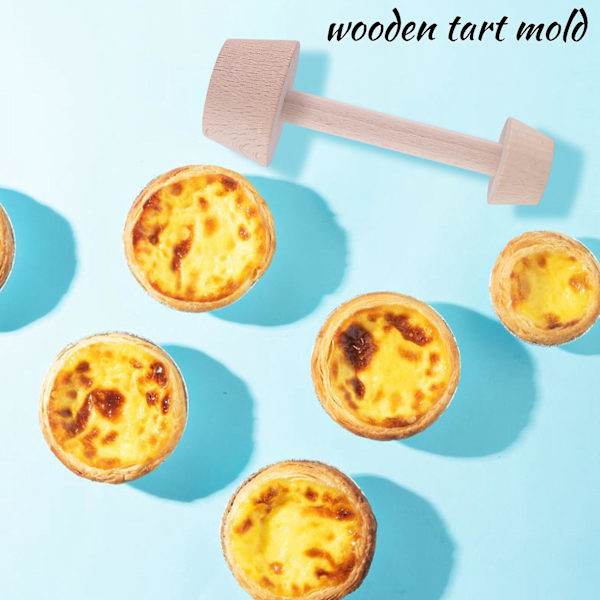 2 stk. Tre Tart Tamper Sett Tart Treformer Egg Tarts Tamper Bakverk Tart Tamper DIY Kake Deig