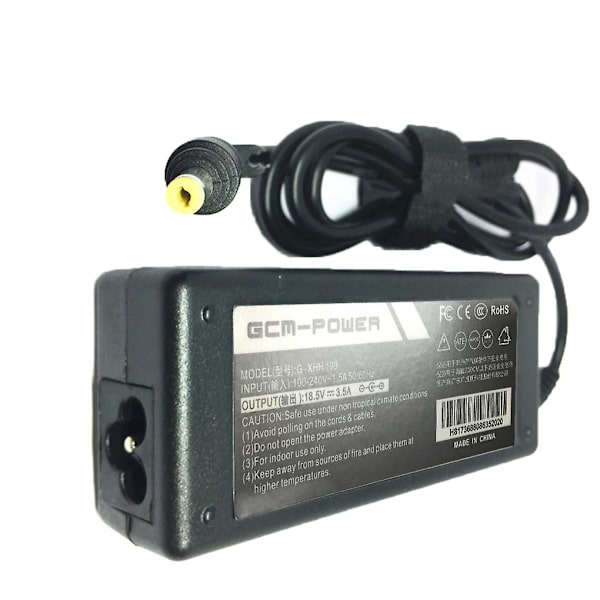 Ersætning til Pavilion Dv6000 Dv6500 18.5v 3.5a 65w AC Adapter