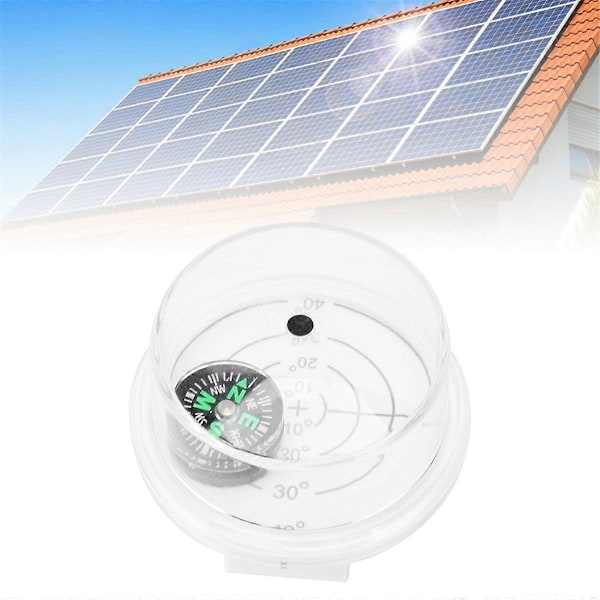 Solvinkelguide med Kompass Solpanel Mätinstrument Portabel Solvinkelsökare Verktyg för Utomhusbruk 1st