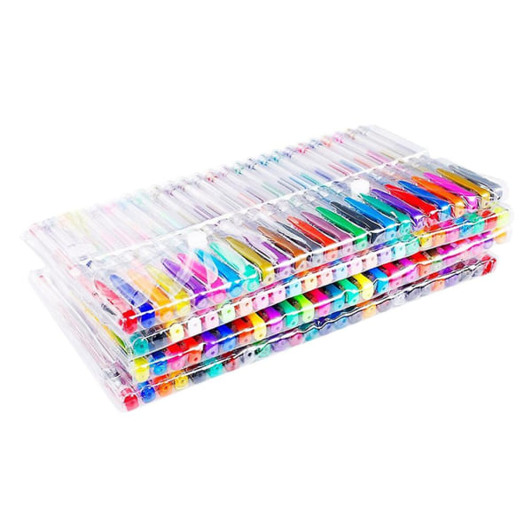 100 kpl värillinen geelikynä Set Värikynät Geelikynät Väritys Neon Värikynät