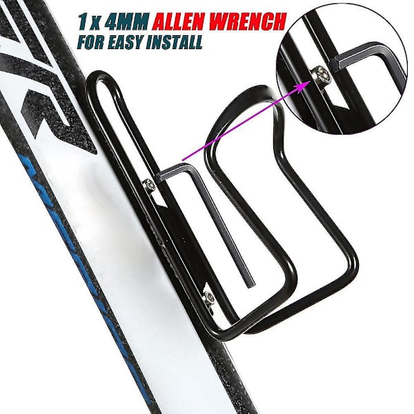 2 stk. Vannflaskeholder for sykkel
