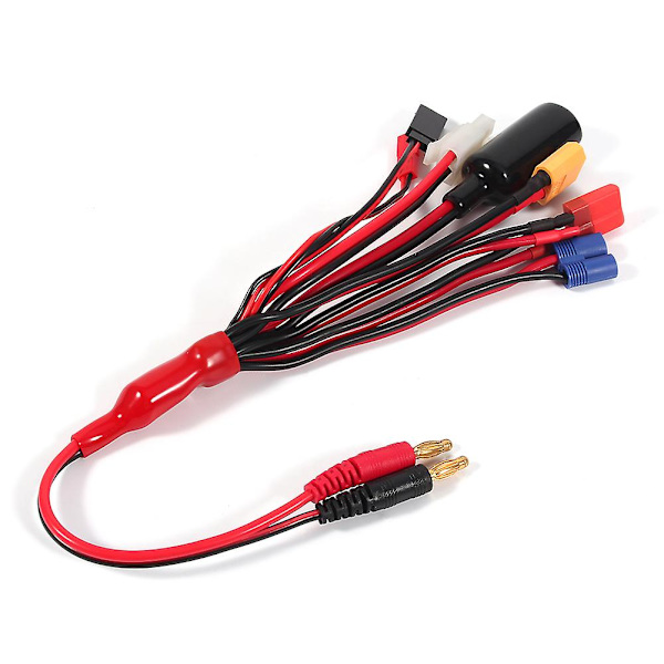 8 i 1 Lipo-batteri multiladdningskontakt konverterkabel för Imax B6-laddare