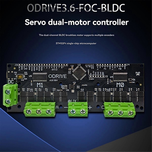 ODrive3.6 56V FOC-BLDC Servo Dubbel Motorstyrenhet