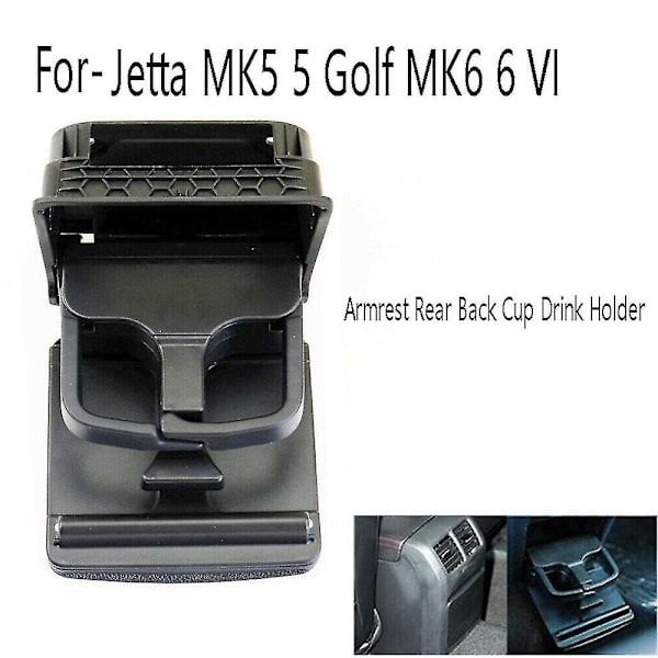 Console Armlæn Bageste Rygkop Drikkeholder Til- Mk5 5 Golf Mk6 6 Vi 1k0862532 1k0862532c