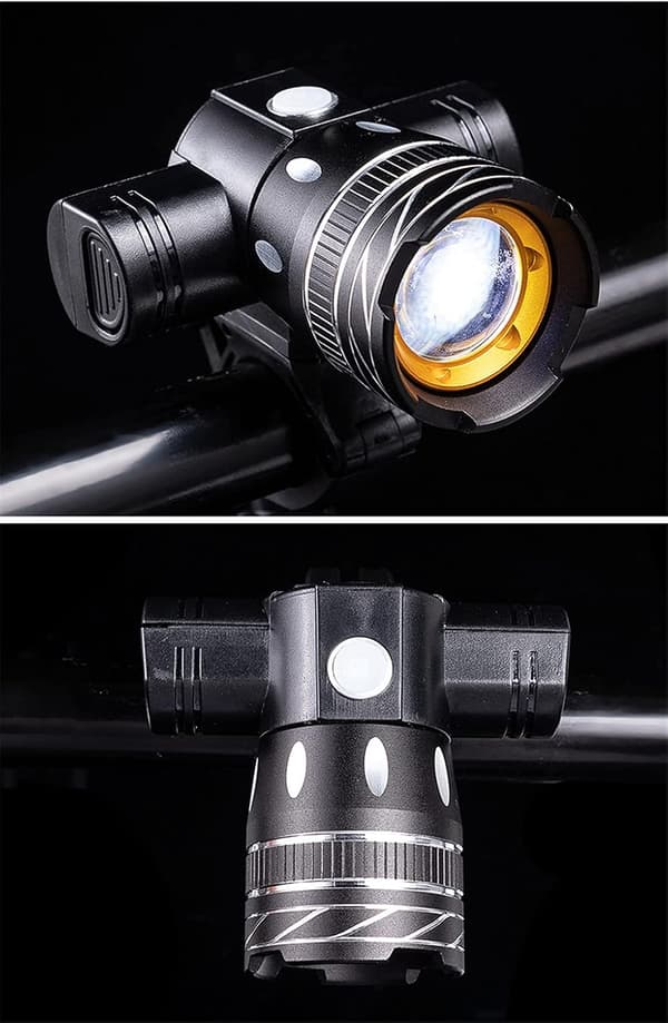 Ljusstarkaste LED-cykellampor Laddningsbara, LED-cykellampa Fram