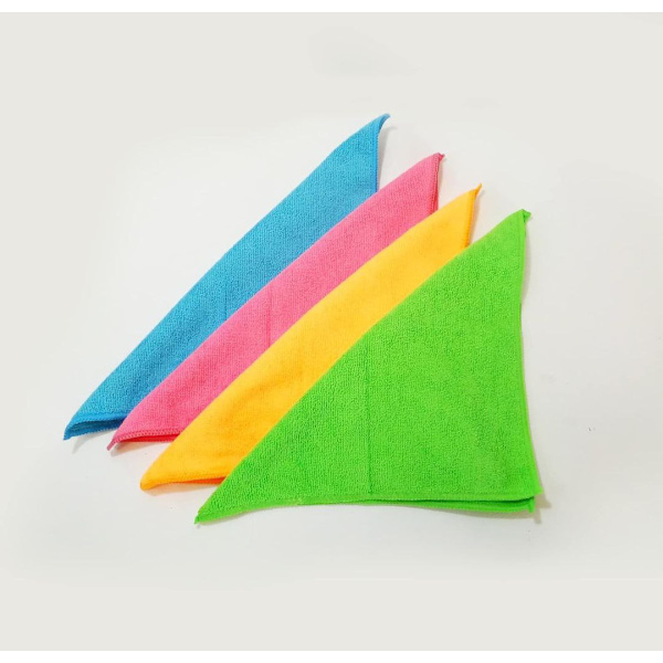 TU&TU COLLECTION 4 mikrokuitupyyhkeen setti lajiteltuina väreinä, mikrokuitupyyhkeet, mikrokuitupyyhkeet 30 x 30 cm, 4 yksikköä