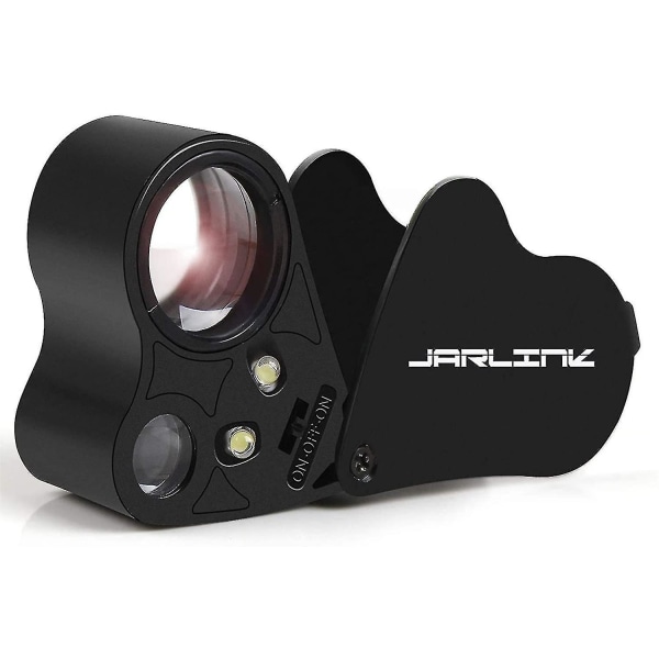 30x 60x Illuminated Jewelers Eye Loupe Magnifier,foldable--