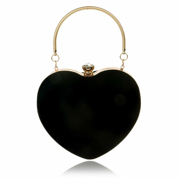 Heart-shaped handbag lady fashion makeup bag evening bag clu