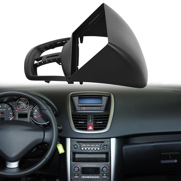 9-tommers bilstereo ramme bilradio panel GPS navigasjonspanel DVD panelramme for 207 2009-2013