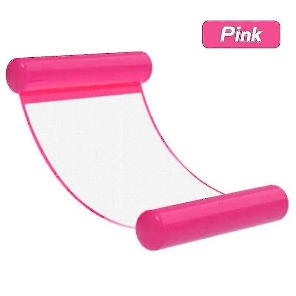 Oppustelig flydende vandhænge seng pool lounge seng svømmestol vandsofa seng Pink