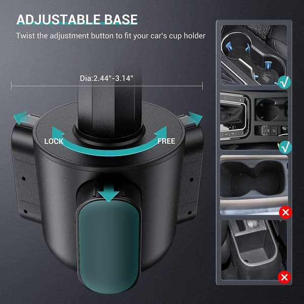 Bilkoppholder Tablet Mount, Universal Tablet & Smartphone Bil