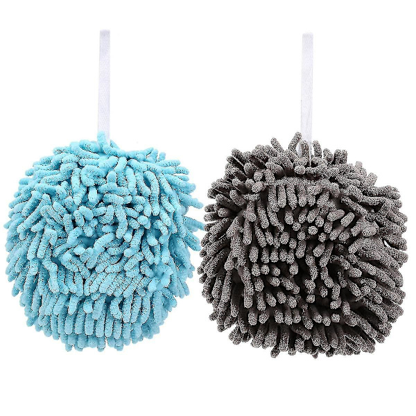Superstark Badrum/Kök Vattenabsorberande & Snabbtorkande Handboll Chenille Hängande Handduk