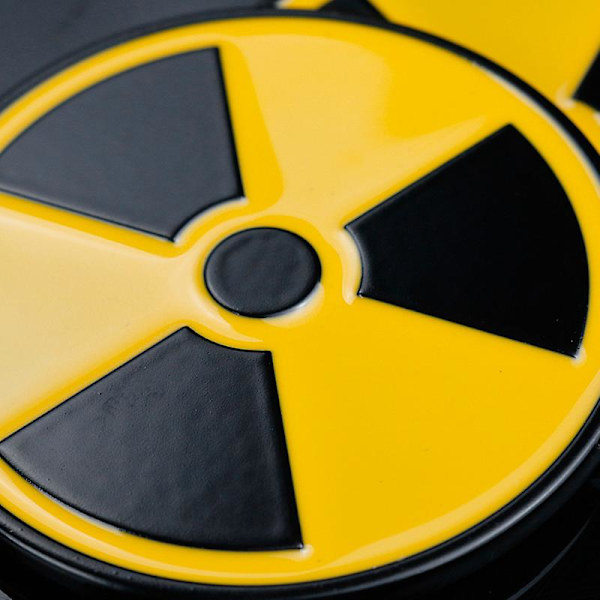 Atomkraft-symbol klistermærke til bil - 3D-metalemblem