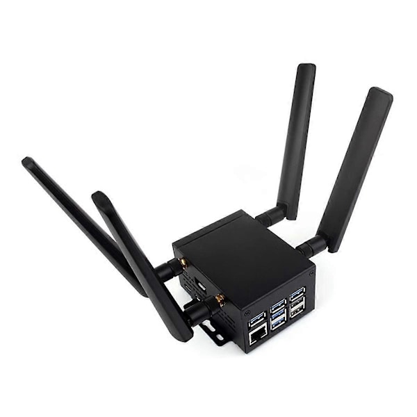 Industriellt Stort Utrymme Skal D för Raspberry Pi5/5B för Aktiv Kylare PCle/PoE HAT Expansionskort