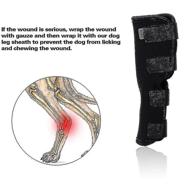 Koiran Takajalan Tukivyö, Säädettävä Lemmikkieläinten Polvisuojat Nivelten Kääre Suojaa ja Ehkäisee Vammoja Lemmikkieläimille