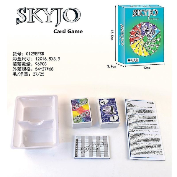 Skyjo Digital Card Board Game Multiplayer Party Card Game En