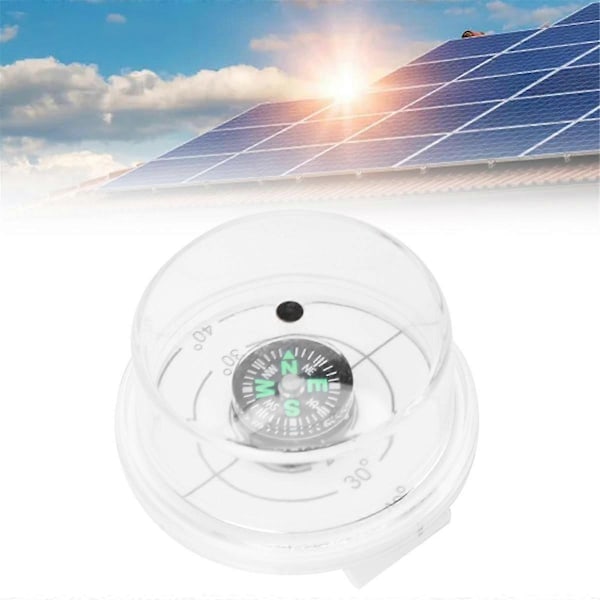 Solvinkelguide med Kompass Solpanel Mätinstrument Portabel Solvinkelsökare Verktyg för Utomhusbruk 1st
