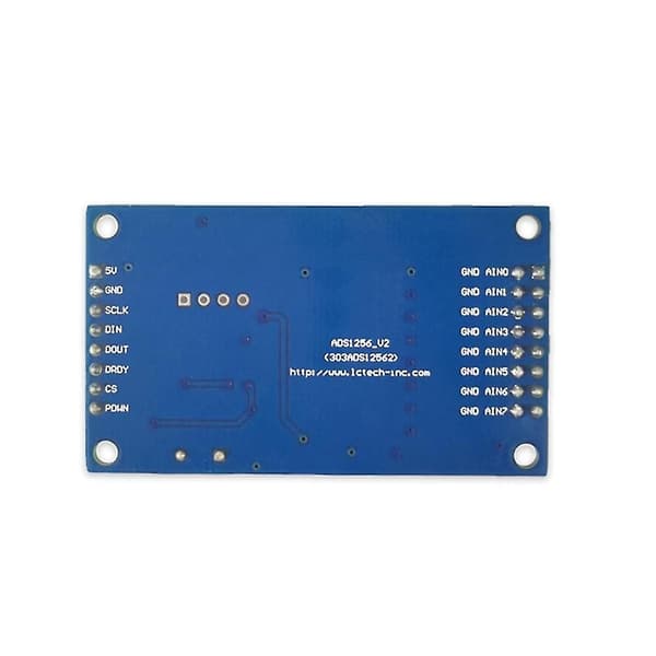 Ads1256 24-bit 8-kanals Adc Ad-modul Högprecisions Adc Multifunktionell Datainsamlingskortmodul