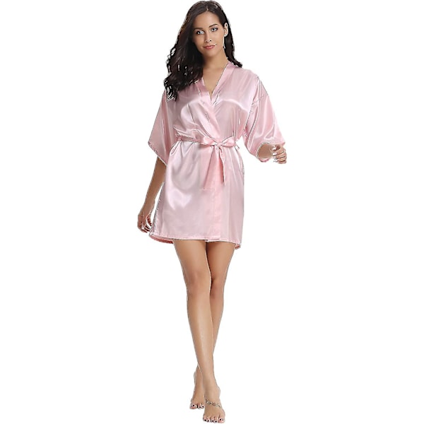 Morgonrock för bröllop Satin Kimono Badrock för brudar & brudtärnor Kvinnor