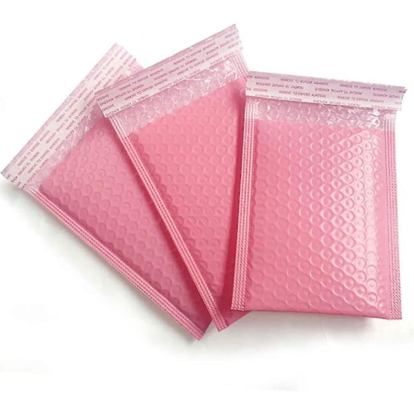 50 st rosa bubbelposter bubbelplastpåsar Självförslutande bubbelpåsar