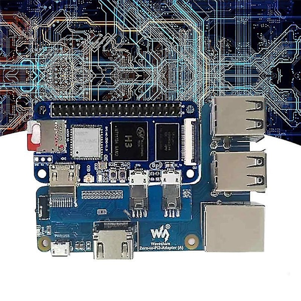 Zero till Pi3 Adapter + Utvecklingskortssats med RJ45 Ethernet-port, 4 USB-hubb för Banana Pi -M2 Zero