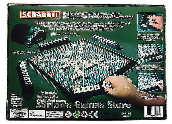 Scrabble Spel Barn Brädspel Leksaker English version