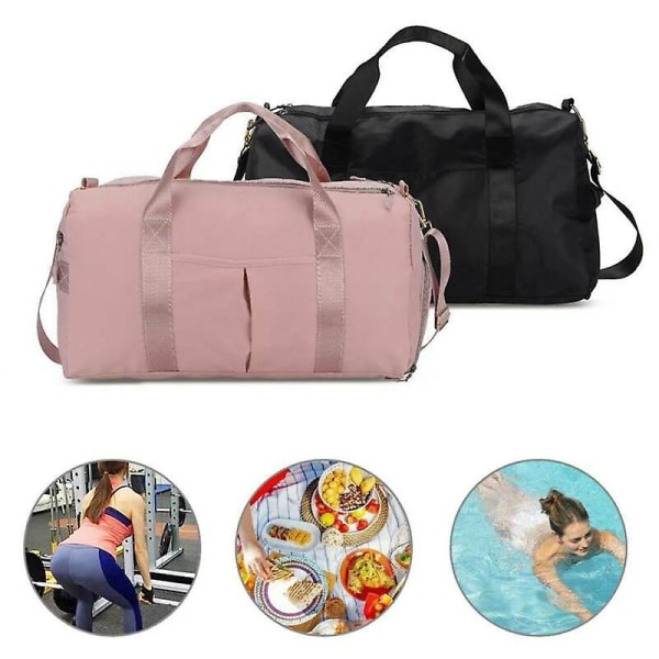 35 l iso kuntosalilaukku matkalaukku harjoituslaukku fitness naisten laukku vaaleanpunainen