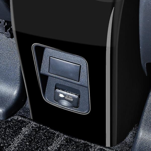 Til Voxy Noah 90 Serie 2022+ Bil Central Konsol Armlænboks Bag Anti- Panel Dæksel Glans Sort B