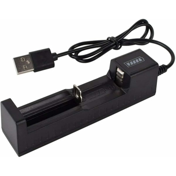 USB-batterilader for oppladbart litium Li-ion-batteri LED-ladevisning automatisk avstengning