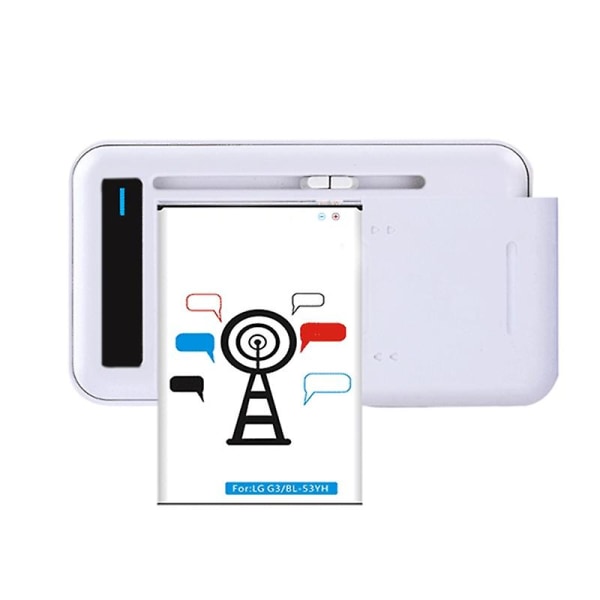 Lithium Batteri Ladedock Mobiltelefonlader 2-i-1 Mobil Batterilader