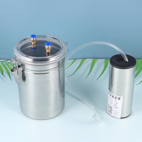2l elektrisk melkemaskin geit sau rustfritt stål bøtte sugevakuumpumpe Husholdningsmelker melkemaskiner (au plugg)