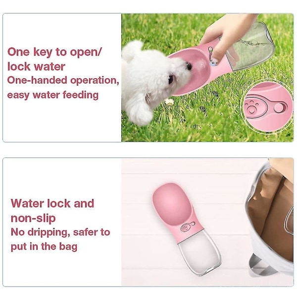 Dog Drinking Bottle For On The Go, 2 Styles Drinking Bottle Dog Portable Dog